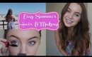 Cute Easy Everyday Summer Hair & Makeup | Alexa Losey