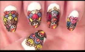 Stamp It Sunday: Mandala Feathered Turkey Nail Art  and BornPretty Store Review