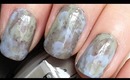 Marble Nails with Plastic Film Tutorial