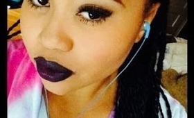 RiRi Hearts MAC Dark Berry Inspired Look