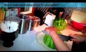Watermelon sticks for your toddler