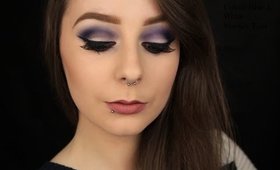 Cobalt Blue and White Smokey Eyes