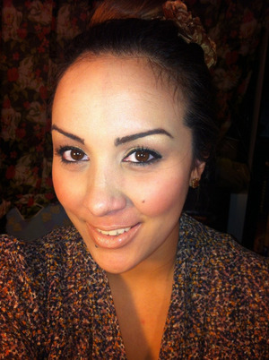 This is my version of a more glamorous "neutral" look, since on most days I would wear more neutral colours but with the copper/bronze on the lip and the heavy eyeliner it makes the look much more dressed up. 
Check out my blog post for detailed instruction on how I created this look and more photos! 
http://wp.me/p36E6x-G
