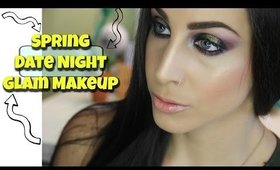 Spring Date Night Makeup | Glam Glitter Tutorial