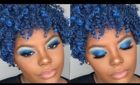 Feeling Blue! | Hair Paint Wax Twist Out | Shakirah Glam Artist