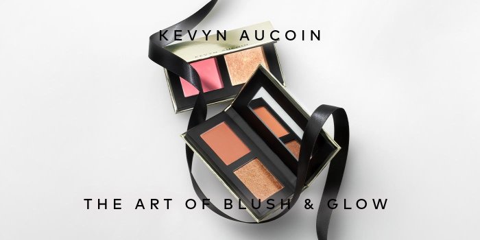 Inspired by Kevyn's favorite foolproof cheek colors, these highly pigmented, travel-sized blush and highlighter duos will give you a luminous, sunlit compplexion