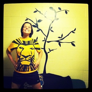 Relived childhood and went and saw Lion King when it came back to theaters for a short time.  I had the best time and decided to take a picture with our "Tree of Life" that's in our dorm. ;)
