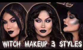 WITCH MAKEUP TUTORIAL FOR HALLOWEEN | Maryam Maquillage