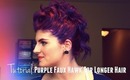 - The Enamorado Syndrome: Purple Curly Faux Hawk For Longer Hair