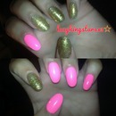 Pink and Gold Glitter 
