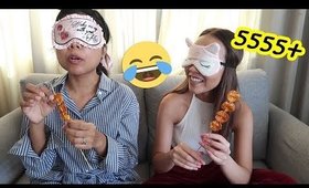 ปิดตากินอะไร...ก็ไม่รู้จากพี่ต่อย 5555 Feat.น้องปอ Saranya C. | Licktga