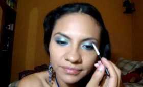 Un Look super facil color Azul Turquesa/ An easy Look with color Blue and Aqua