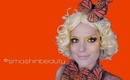 Effie Trinket Makeup (The Hunger Games Catching Fire) Butterfly Costume Halloween Makeup 2013