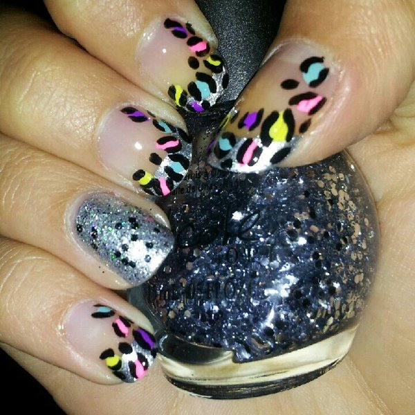 Neon Leopard nails (re-interpretation of Cutepolish design). | Maya J ...