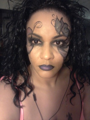 First time doing fantasy make up...Did this on myself..what do u think?
