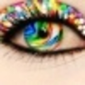  I call this Glitter Glamour eye <3 all my girls love this! These contacts are called "rainbow mix #7" 