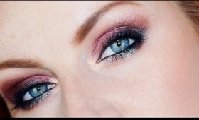 Dramatic purple look with Makeup Geek pigments