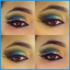 peacock inspired shadow