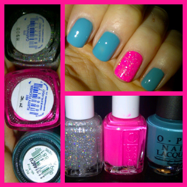 TREND - Turquoise & Neon Sparkle | Laura E.'s (PinkParadiseBeauty ...
