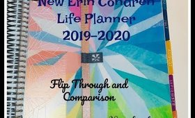 Erin Condren 2019-2020 Planner unboxing Comparison (PoshLifeDiaries)