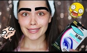 Dyeing My Eyebrows for the First Time | FAIL