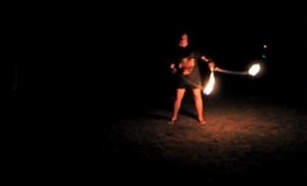 First time - Fire poi