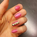 valentine's day nails with an edge ;)