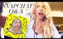 Snapchat Q&A | Boobjob, Culture Shock & More