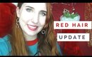 Red Hair Update | Wearing Red, Washing my hair. Red Fading out of my Hair