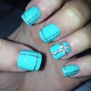Teal nails