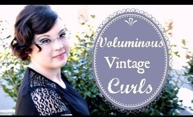Voluminous Vintage Inspired Curls for Short Hair Tutorial