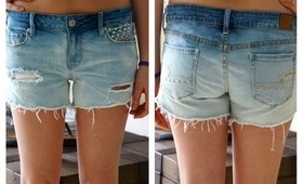 Fast and Simple DIY: Bleached Ombré Shorts! ♡
