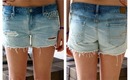 Fast and Simple DIY: Bleached Ombré Shorts! ♡