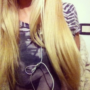Blond long hair