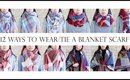 How To | 12 Ways to Wear/Tie a Blanket Scarf | MsLaBelleMel