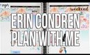 Erin Condren Life Planner Plan with Me | Sticker Guru Floral Kit