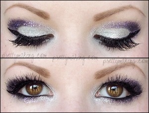 I was playing around with some of my Lit Cosmetics glitters for fun. You can read my blog post about this here: http://prettymaking.blogspot.com/2012/07/eotdfotd-glitter-bomb.html
