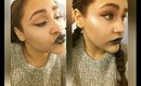 Cool Tone Makeup Look & Black Lips