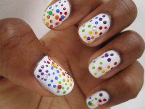 A fun, easy, and cheerful nail art design :)