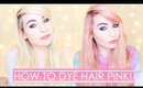 HOW TO DYE HAIR PINK | Katie Snooks