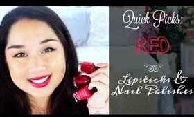 Red Lipstick & Nail Polish | Quick Picks