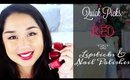 Red Lipstick & Nail Polish | Quick Picks