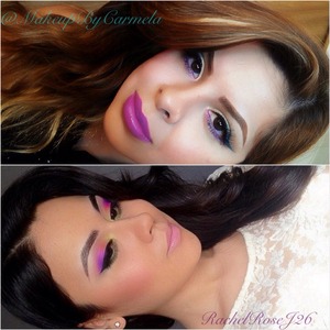 My dear friend Carmela and I decided to do a spring makeup collaboration! Hope your girls like! ❤️ Go follow this talented beauty on Instagram @makeupbycarmela !!! 