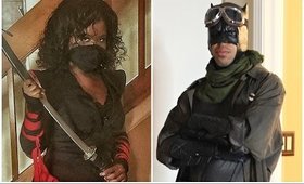 Halloween Couples Outfit of The Day | Deady Ninja & Knightmare Batman