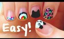 DIY ❤ Easy nail art designs for short nails!! For beginners & No tools!