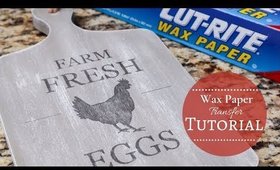 Wax Paper Transfer Tutorial | Step By Step Guide