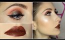 Duochrome Red Toned Eyes + Brown Lips GRWM feat. BH Cosmetics Shaaanxo Palette | Makeup Tutorial