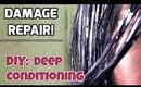 Damaged Hair Repair Treatment || DIY Deep Conditioning Hair Mask - SuperWowStyle