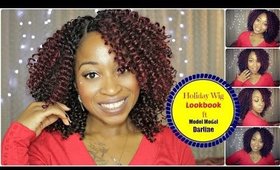 Holiday Hairstyle Lookbook |  Model Model  Darline Curly Red Wig | ft  TheheartsandCake90 & DeeDee