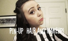 Pin-up Inspired Makeup and Hair Tutorial!